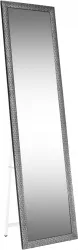Oglinda podea rama lemn negru alb Laval 40x150 cm 
