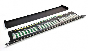 Patchpanel Cat.5E Braun Group 0.5U 24x RJ45 