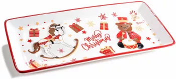Platou Vintage Xmas 29.5x14 cm