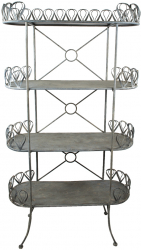 Raft 4 polite fier gri 91x36x168 cm 