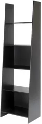 Raft 5 polite mdf negru Dekato 54x38x186 cm 