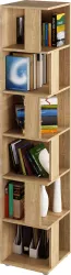 Raft de colt din mdf stejar sonoma Korind 38x38x186.2 cm 
