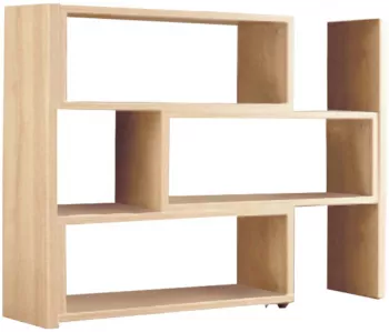 Raft din mdf stejar sonoma Kloe 125x24x83 cm 
