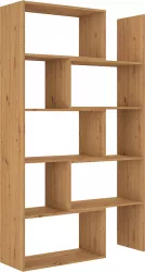 Raft mdf stejar artisan Kloe 73-125x33x188 cm 