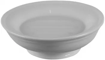 Savoniera ceramica alba 14x5 cm 