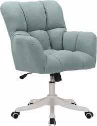 Scaun de birou tapiterie textil verde menta Lorel 64x67x99.5 cm 