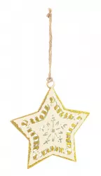 Set 12 ornamente brad Steluta 10x1x10 cm 