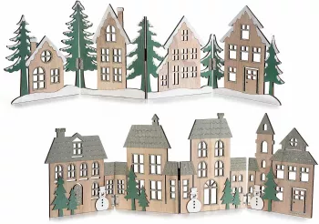 Set 2 decoratiuni Craciun Orasel 62x19.5 cm 