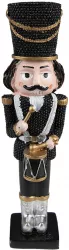 Set 2 figurine Spargatorul de Nuci polirasina neagra 5x4x16 cm 