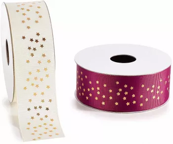 Set 2 role panglica Craciun 10 m x 3.8 cm 
