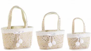 Set 3 gentute Craciun 19x11x30 cm 16x8.5x26 cm 14x8.5x22 cm 