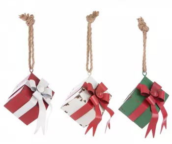 Set 3 ornamente brad 12.7x10x10 cm 