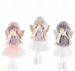 Set 3 ornamente brad Inger 8.5x20 cm 