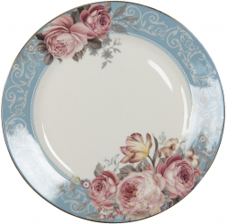 Set 6 farfurii portelan Roses 26x2 cm 