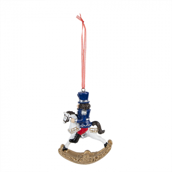 Set 6 ornamente brad Spargatorul de Nuci albastru 7x2x10 cm 