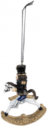 Set 6 ornamente brad Spargatorul de Nuci negru 7x2x10 cm 
