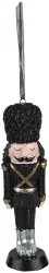 Set 6 ornamente Spargatorul Nuci negru 4x3x13 cm 