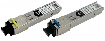 Set SFP 1Gbps SC Conector 10km SMF 1310nm-TX/1550nm-RX si 1550nm-TX/1310nm-RX 