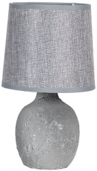 Veioza din ceramica cu abajur gri Ø 15 cm x 26 h 