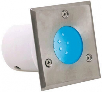 Aplica incastrabila de exterior Inci HL 941L otel inoxidabil IP67 1.2W 75 lm Led lumina albastra
