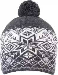 Caciula baieti din tricot captusita 8-12 ani CCB-720-28 Gri inchis 