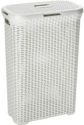 Cos rufe imitatie ratan Curver Natural Style 60L Bej 44x61x34 cm 