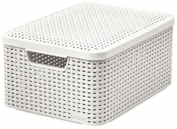 Cutie depozitare cu capac Curver STYLE2 alb 38x29x17 cm 
