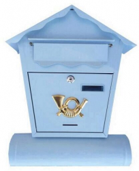 Cutie postala cu suport de ziar Strend Pro SK-252190 alba 45x37x10 cm 