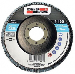 Disc lamelar pentru slefuit Konner 260 115x22 mm A80 pentru Inox 