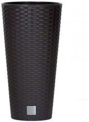 Ghiveci inalt Strend Pro Umbra DRTUS 64L culoare maro imitatie rattan 