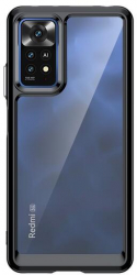 Husa Compatibila cu Xiaomi Redmi Note 11 Pro iberry Space Rama Silicon Negru 