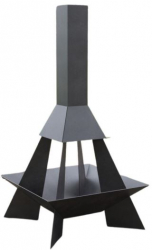 Incalzitor de terasa/gradina Pyramid Rocket KRO-1073 Otel Negru 1580x800x800 mm grosime 3 mm