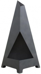 Incalzitor de terasa/gradina Triangular Pyramid KRO-1071 Otel Negru 1200x700x700 mm grosime 3 mm 