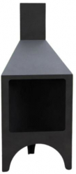 Incalzitor pentru terasa/gradina Pyramid Stove KRO-1080 Otel Negru 1200x500x500 mm grosime 3 mm 