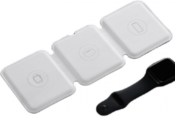 Incarcator Wireles 3 in 1 FastCharge pentru iPhone 12 13 Pro Max Samsung Huawei Oppo Xiaomi Apple Watch Airpods Pro Galaxy Buds... 