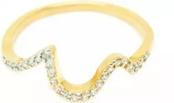 Inel placat cu aur Helen 17.2 mm IC-30 Auriu 