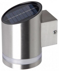 Lampa solara Strend Pro Garden Inox perete sau gard dimensiune 9x12x14 cm 