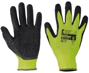 Manusi de protectie fara cusaturi Cerva Palawan cu strat de latex marimea M 
