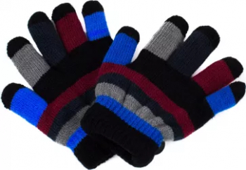 Manusi tricotate pentru baieti 5-8 ani MBA-720-158-1 Multicolor 
