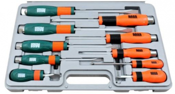 Set 10 surubelnite Bass BS-3811 Cr-V cu recuperator magnetic 