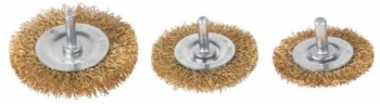 Set 3 perii Strend Pro A9002 50-65-75 mm fir ondulat cu coada cu surub 