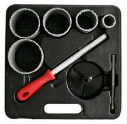 Set 5 carote diamantate pentru gresie faianta in trusa Strend ProHT01-6008 33-83 mm 