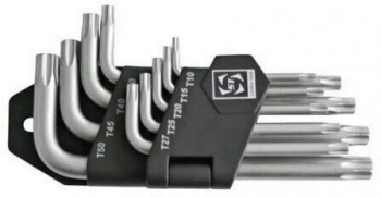 Set 9 chei tip imbus Strend Pro VC020176 Torx in suport de plastic 