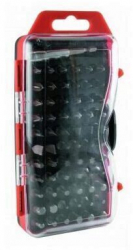 Set capete surubelnita biti SMA DE 101467 cutie plastic 67 piese crom vanadium 