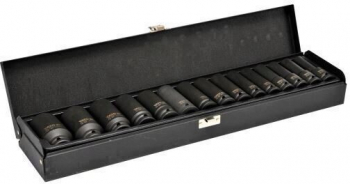 Set chei tubulare adanci de impact Yato YT-1055 1/2 15 Buc Cr-Mo 10-32mm 