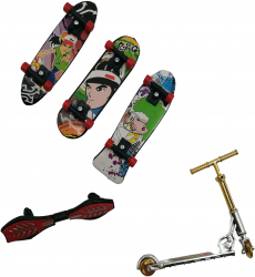 Set de mini jucarii IdeallStore and reg Fingerboard Street plastic multicolor 
