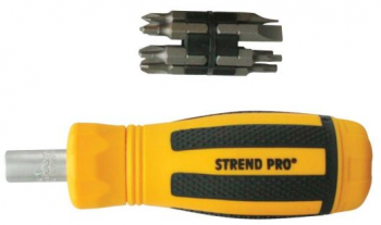 Set surubelnita cu clichet si biti Strend Pro SDX33-112 12-in-1 Crom Vanadiu 