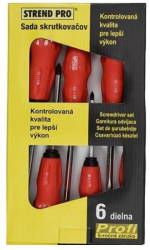Set surubelnite mecanice Strend Pro SD9972 drepte cruce 6 piese Cr-V 