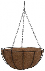Suport pentru flori din cocos si metal Strend Pro CocoH-22 dimensiune 25x25x12 cm 