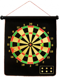 Tabla magnetica de darts 47 cm textil neagra